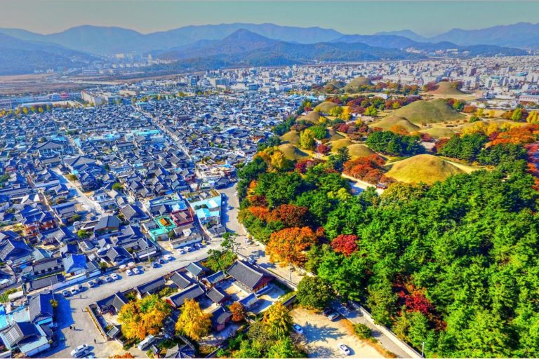 South Korea Gyeongsangbuk Do Gyeongju Tumuli Gongwon 1074205844
