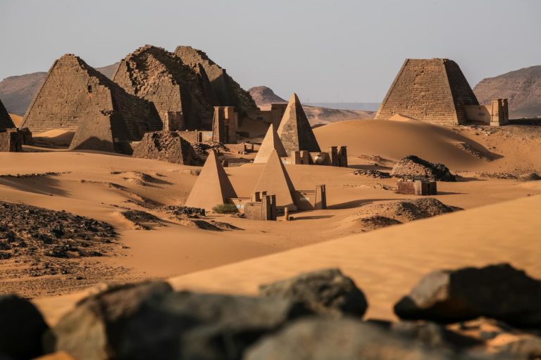 Sudan Meroe Pyramids 323675330