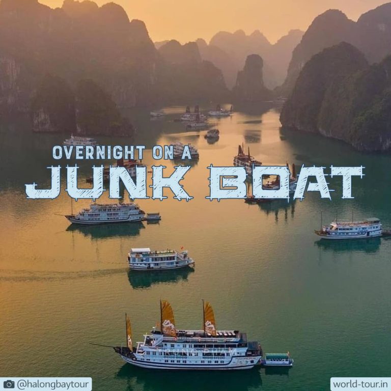 Instagram Story Vietnam Halong Bay Junk Boat