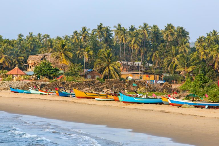 India Karnataka Gokarna Boats On Beach C202010124